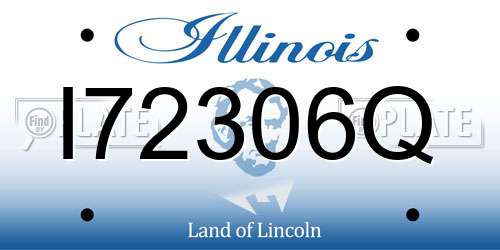 I72306Q Illinois License Plate