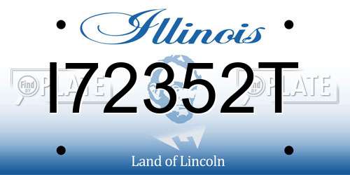 I72352T Illinois License Plate