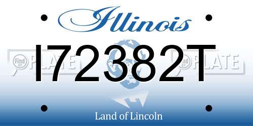 I72382T Illinois License Plate