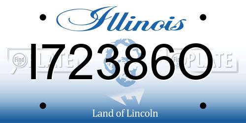 I72386O Illinois License Plate