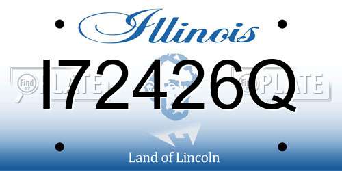 I72426Q Illinois License Plate