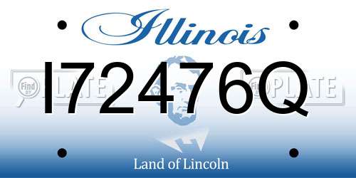 I72476Q Illinois License Plate