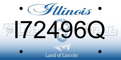 I72496Q Illinois License Plate