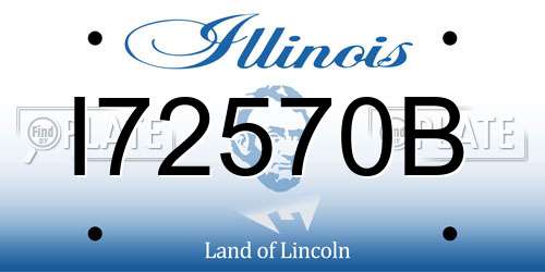 I72570B Illinois License Plate