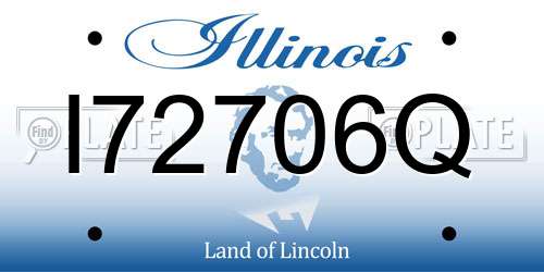I72706Q Illinois License Plate