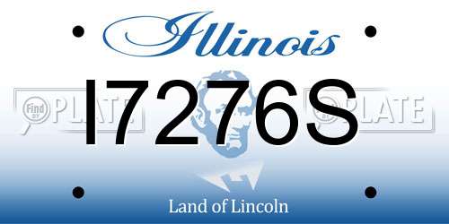 I7276S Illinois License Plate