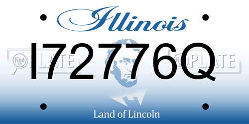 I72776Q Illinois License Plate
