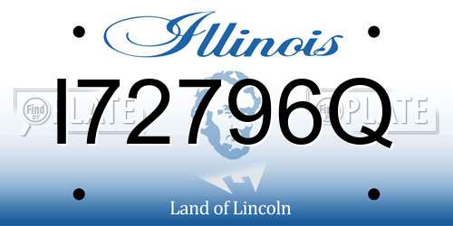 I72796Q Illinois License Plate