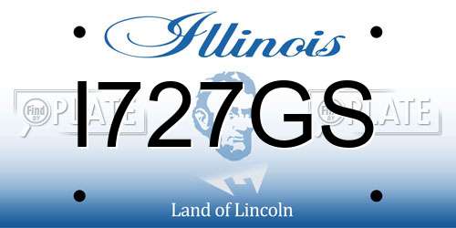 I727GS Illinois License Plate