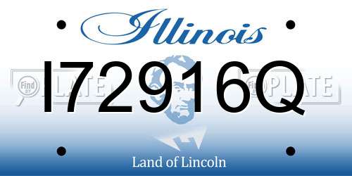 I72916Q Illinois License Plate