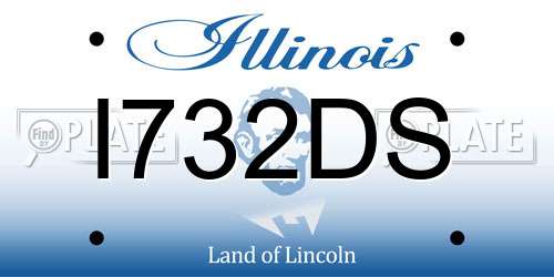 I732DS Illinois License Plate