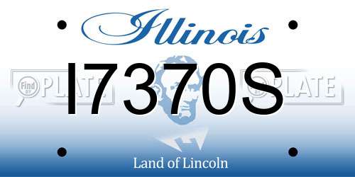 I7370S Illinois License Plate