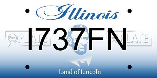 I737FN Illinois License Plate