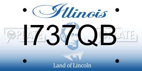 I737QB Illinois License Plate