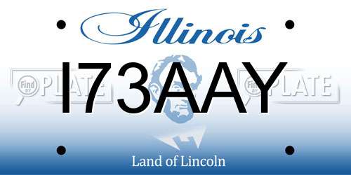 I73AAY Illinois License Plate