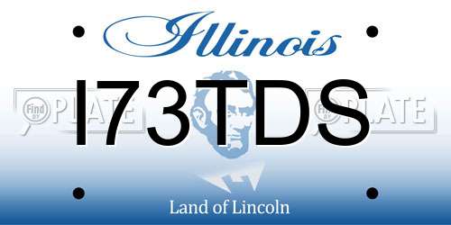 I73TDS Illinois License Plate
