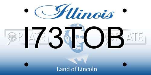 I73TOB Illinois License Plate