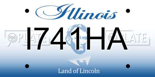 I741HA Illinois License Plate