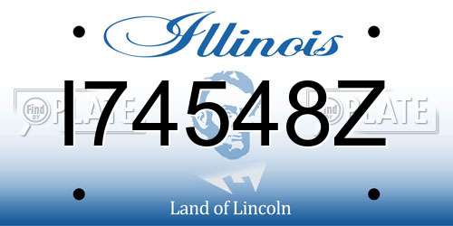 I74548Z Illinois License Plate