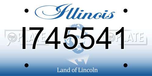 I745541 Illinois License Plate