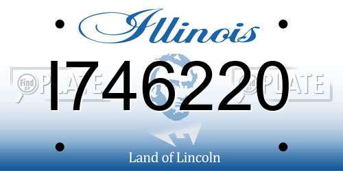 I746220 Illinois License Plate