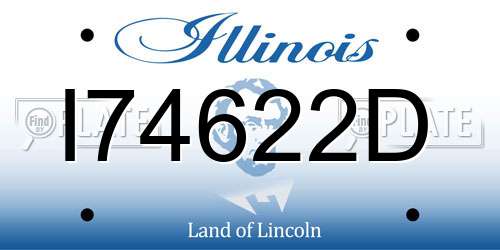 I74622D Illinois License Plate