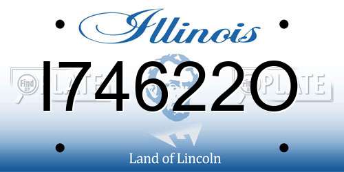 I74622O Illinois License Plate