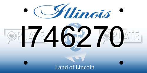 I746270 Illinois License Plate