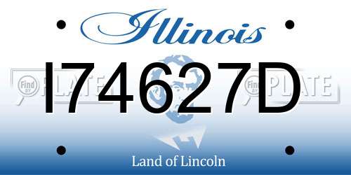 I74627D Illinois License Plate