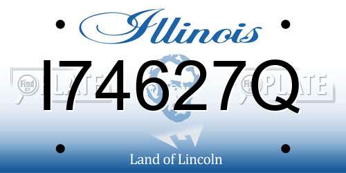 I74627Q Illinois License Plate