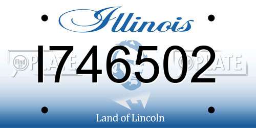 I746502 Illinois License Plate