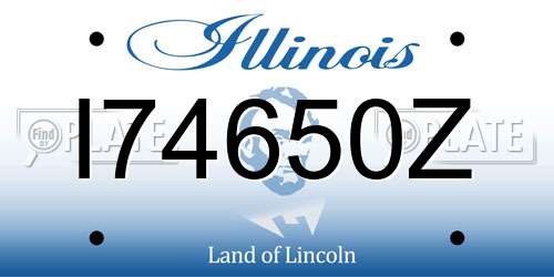 I74650Z Illinois License Plate