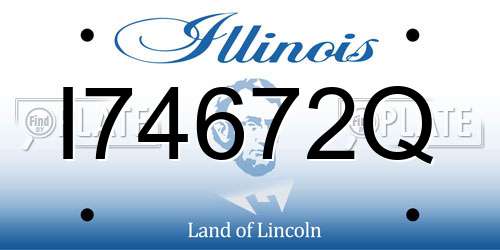 I74672Q Illinois License Plate