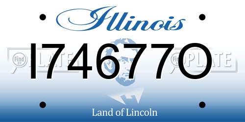 I74677O Illinois License Plate