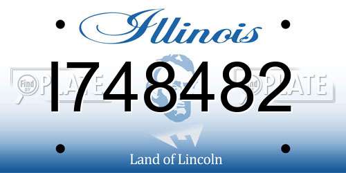 I748482 Illinois License Plate