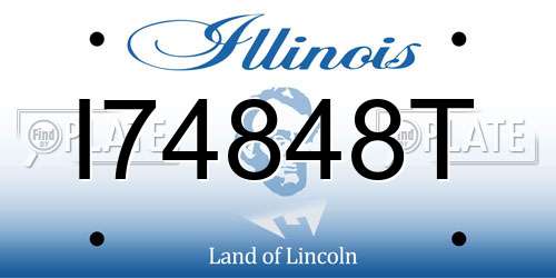 I74848T Illinois License Plate