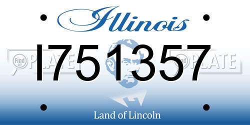 I751357 Illinois License Plate