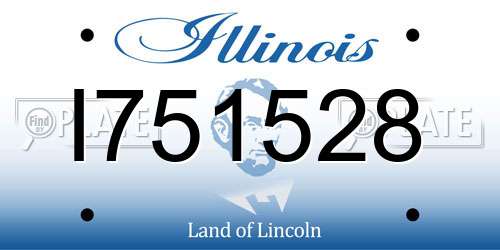 I751528 Illinois License Plate