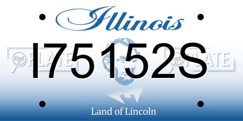 I75152S Illinois License Plate