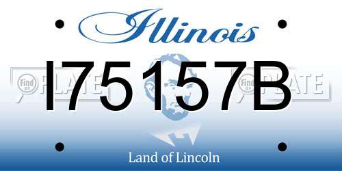 I75157B Illinois License Plate