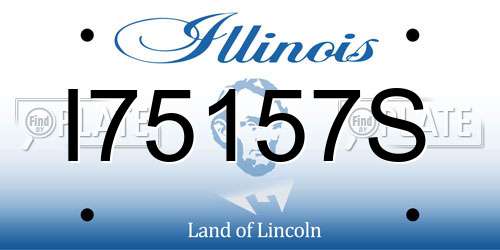 I75157S Illinois License Plate