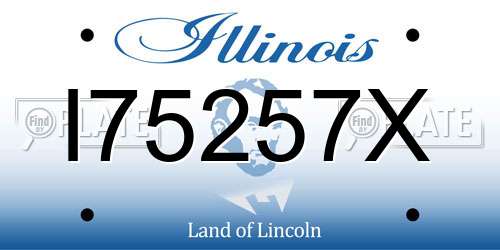 I75257X Illinois License Plate
