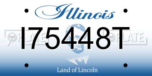 I75448T Illinois License Plate
