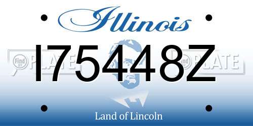 I75448Z Illinois License Plate