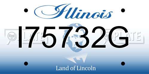 I75732G Illinois License Plate