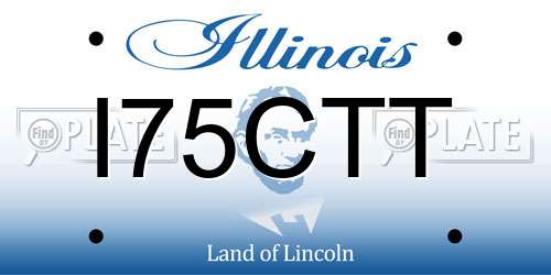 I75CTT Illinois License Plate