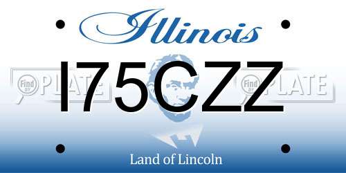 I75CZZ Illinois License Plate