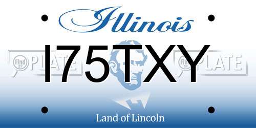 I75TXY Illinois License Plate