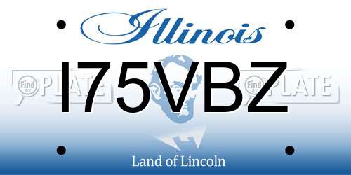 I75VBZ Illinois License Plate