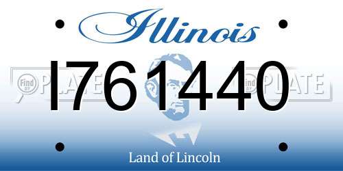 I761440 Illinois License Plate